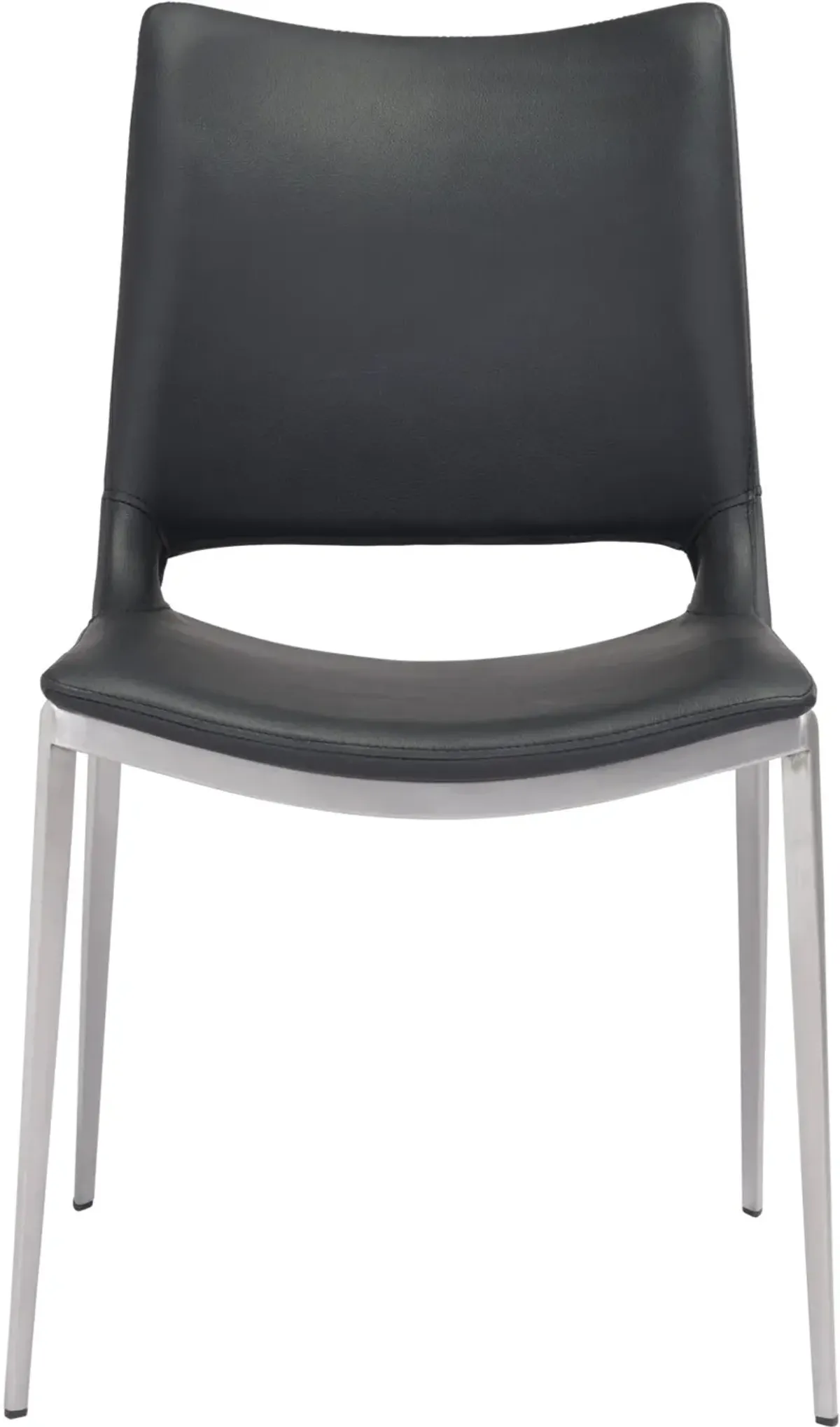 Milan Dining Chair Black & Silver