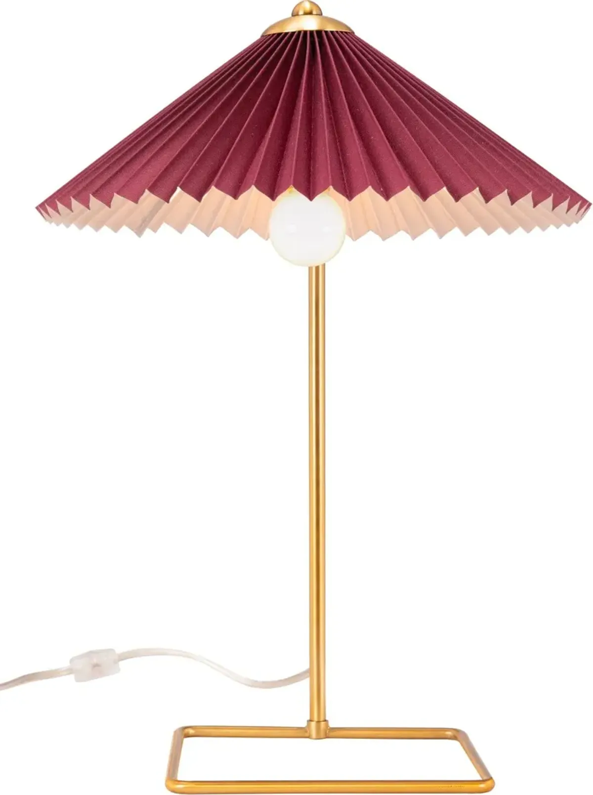 Ciampino Red and Gold Table Lamp