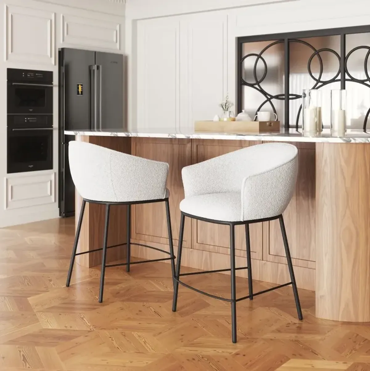 Cardito Ivory Counter Stool