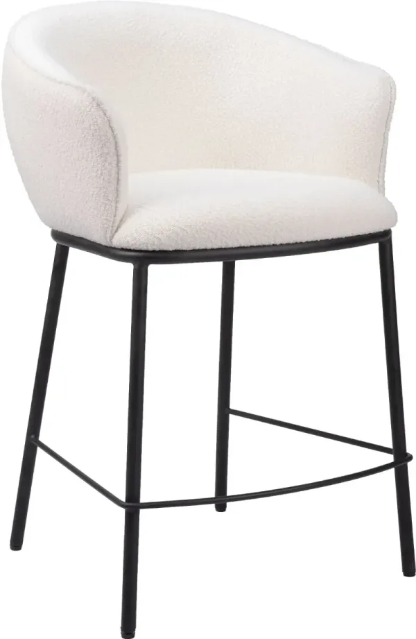 Cardito Ivory Counter Stool