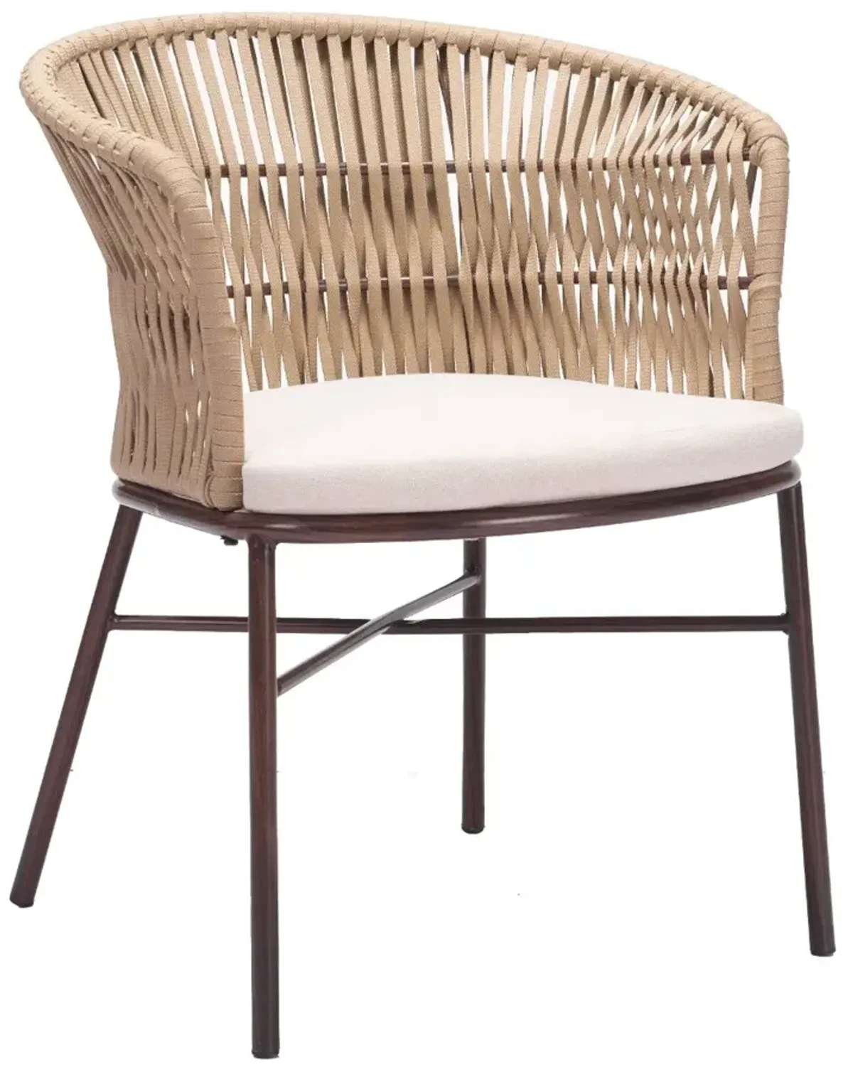 Pozzallo Natural Patio Dining Chair