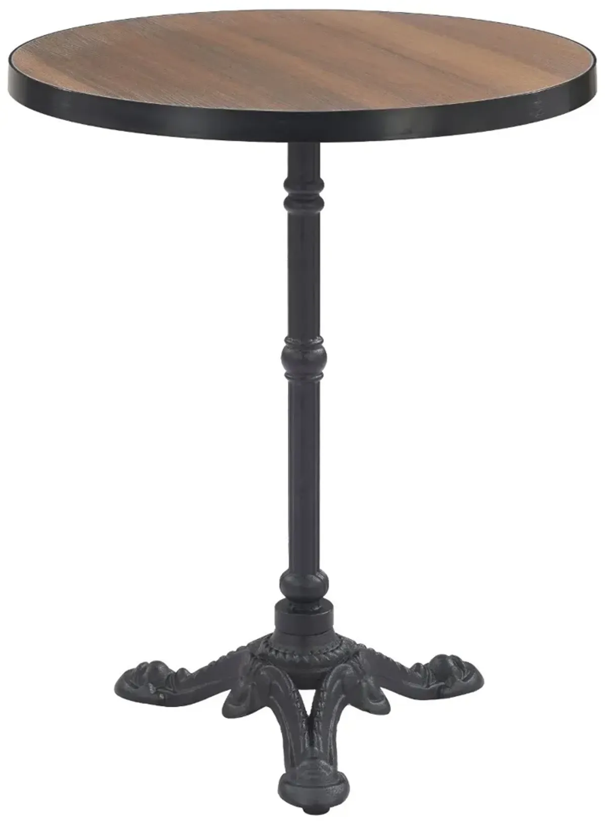 Arcore Black and Brown Outdoor Bistro Table