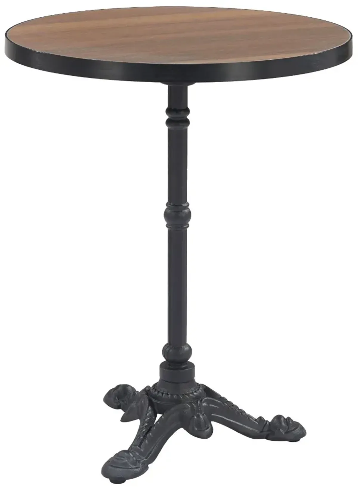 Arcore Black and Brown Outdoor Bistro Table
