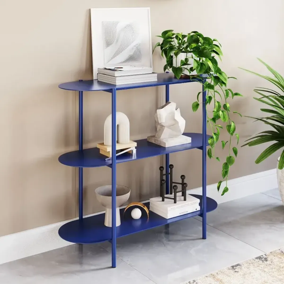 Tre Blue Sofa Table