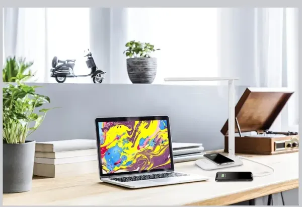 LED Desk Lamp with Wireless Charging