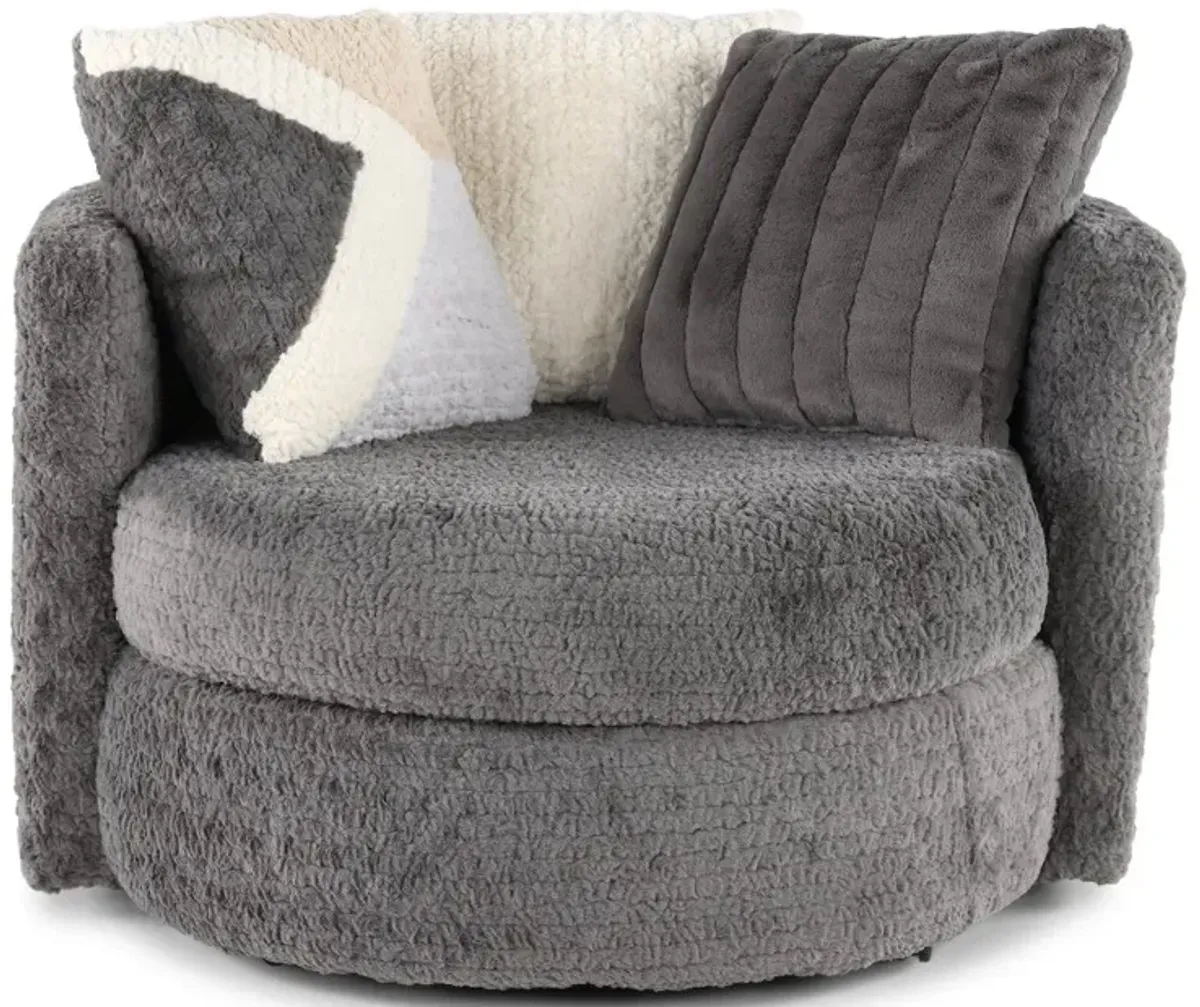 Hendrix Gray Swivel Chair