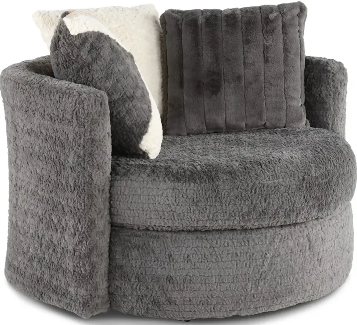 Hendrix Gray Swivel Chair