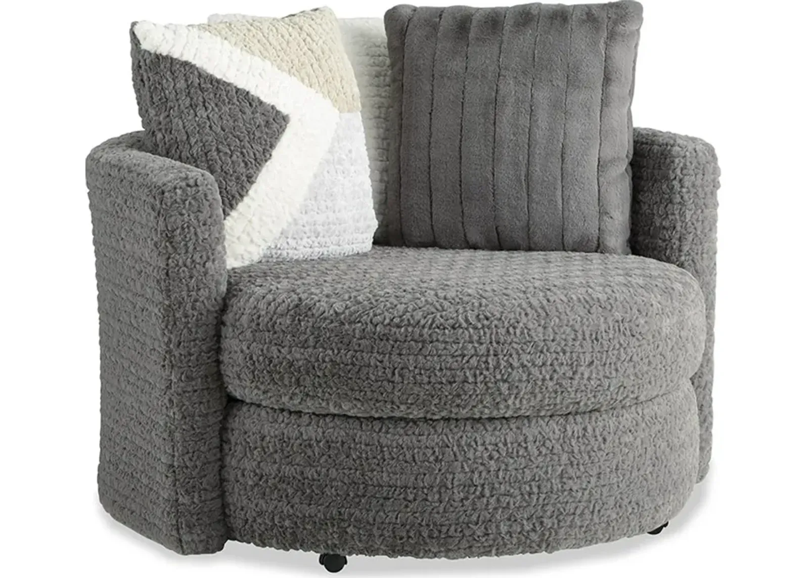 Hendrix Gray Swivel Chair