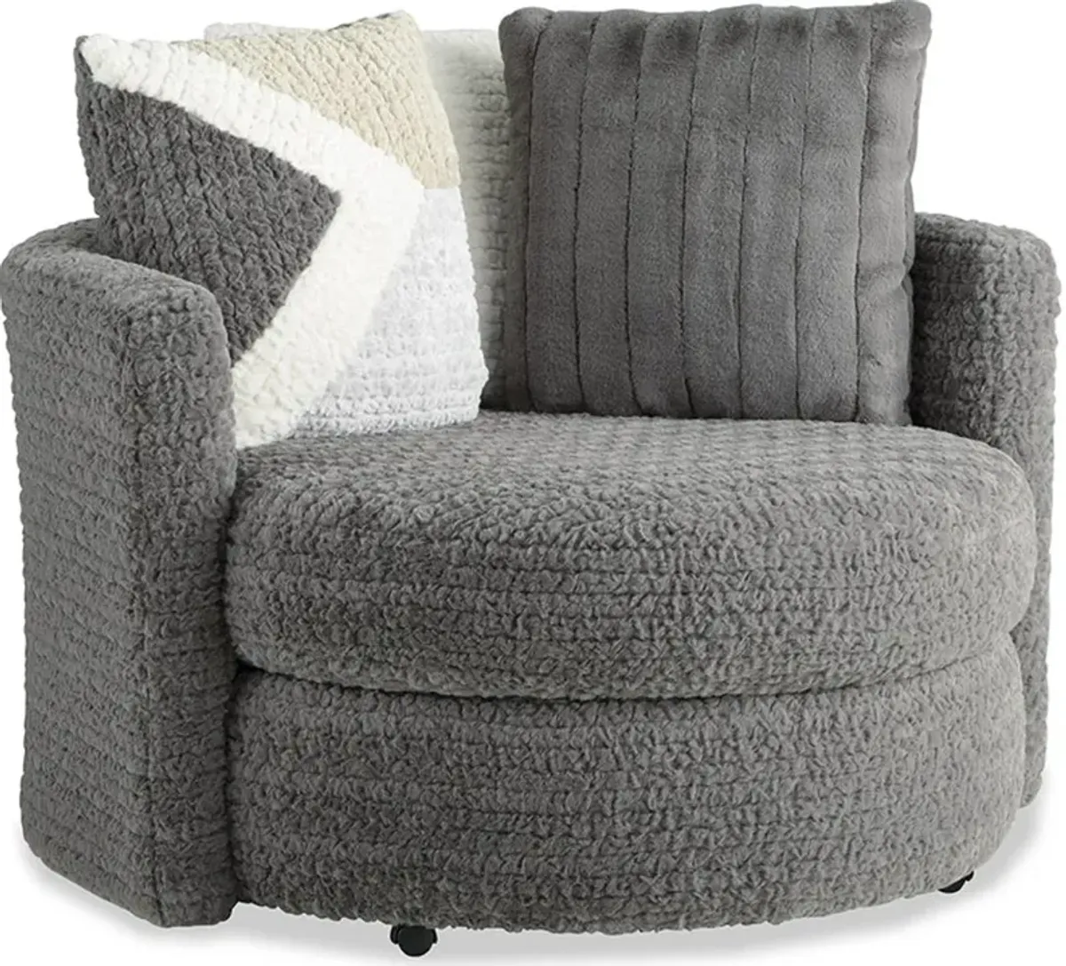 Hendrix Gray Swivel Chair