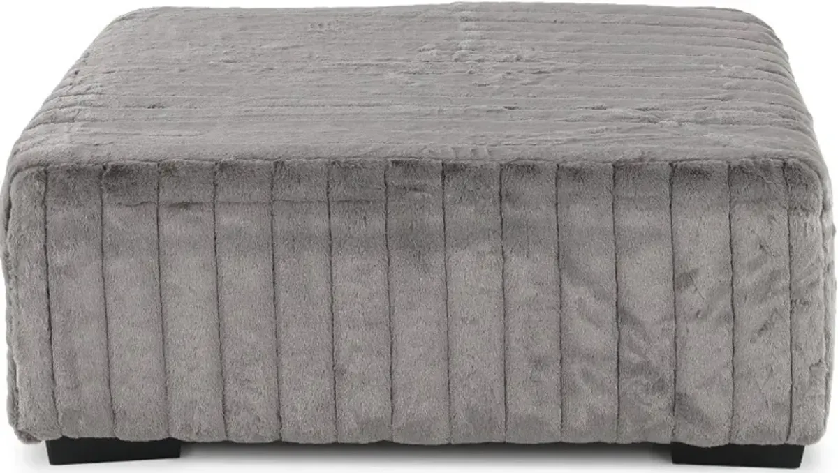 Hendrix Gray Cocktail Ottoman