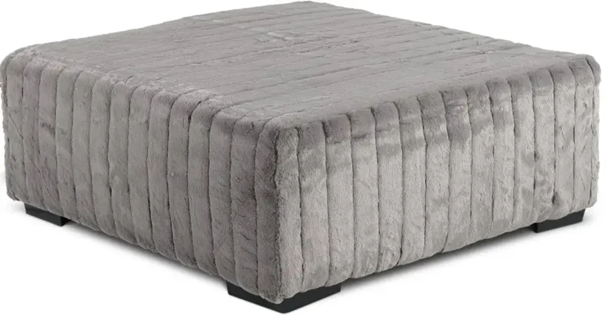 Hendrix Gray Cocktail Ottoman