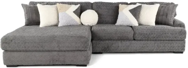 Hendrix Gray 2 Piece Sectional with Double Chaise