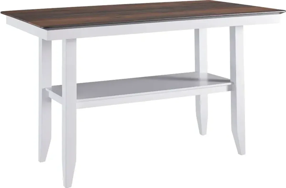 Progressive White Counter Table