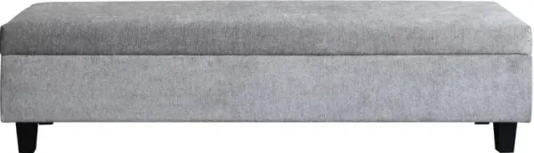Arlene Gray Upholstered Storage Bench