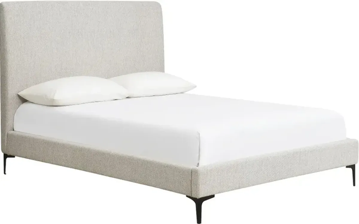Britta Cream Upholstered Queen Bed