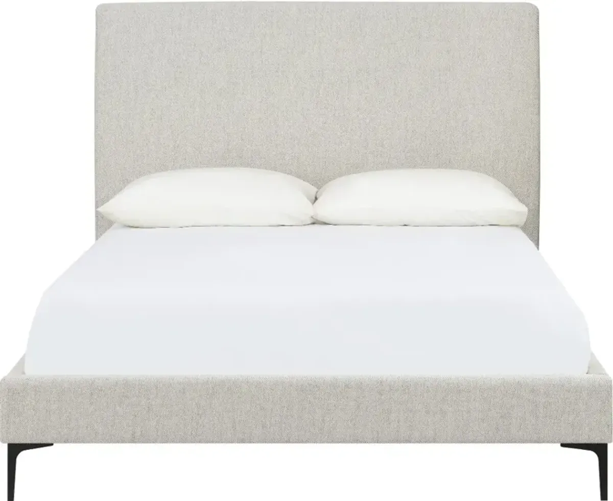 Britta Cream Upholstered Queen Bed