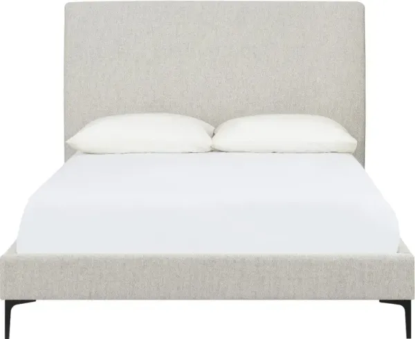 Britta Cream Upholstered Queen Bed