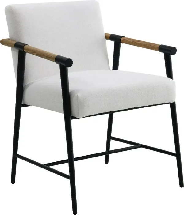 Pacifica White Upholstered Dining Chair