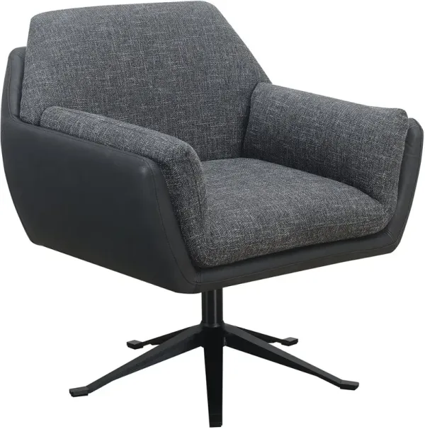 Ada Gray Swivel Accent Chair