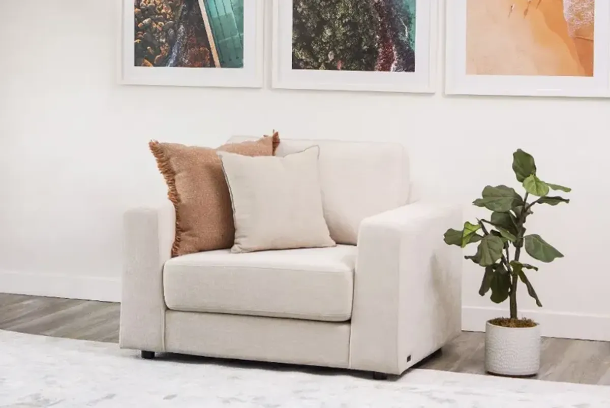 Ellie Sand Beige Oversized Armchair