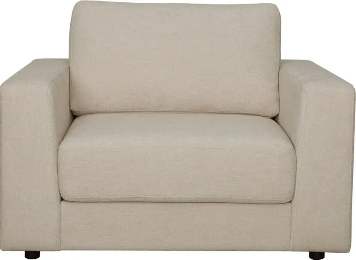 Ellie Sand Beige Oversized Armchair