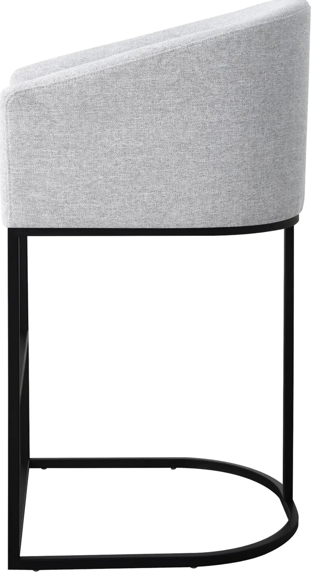 Josephine Light Gray Upholstered Barstool
