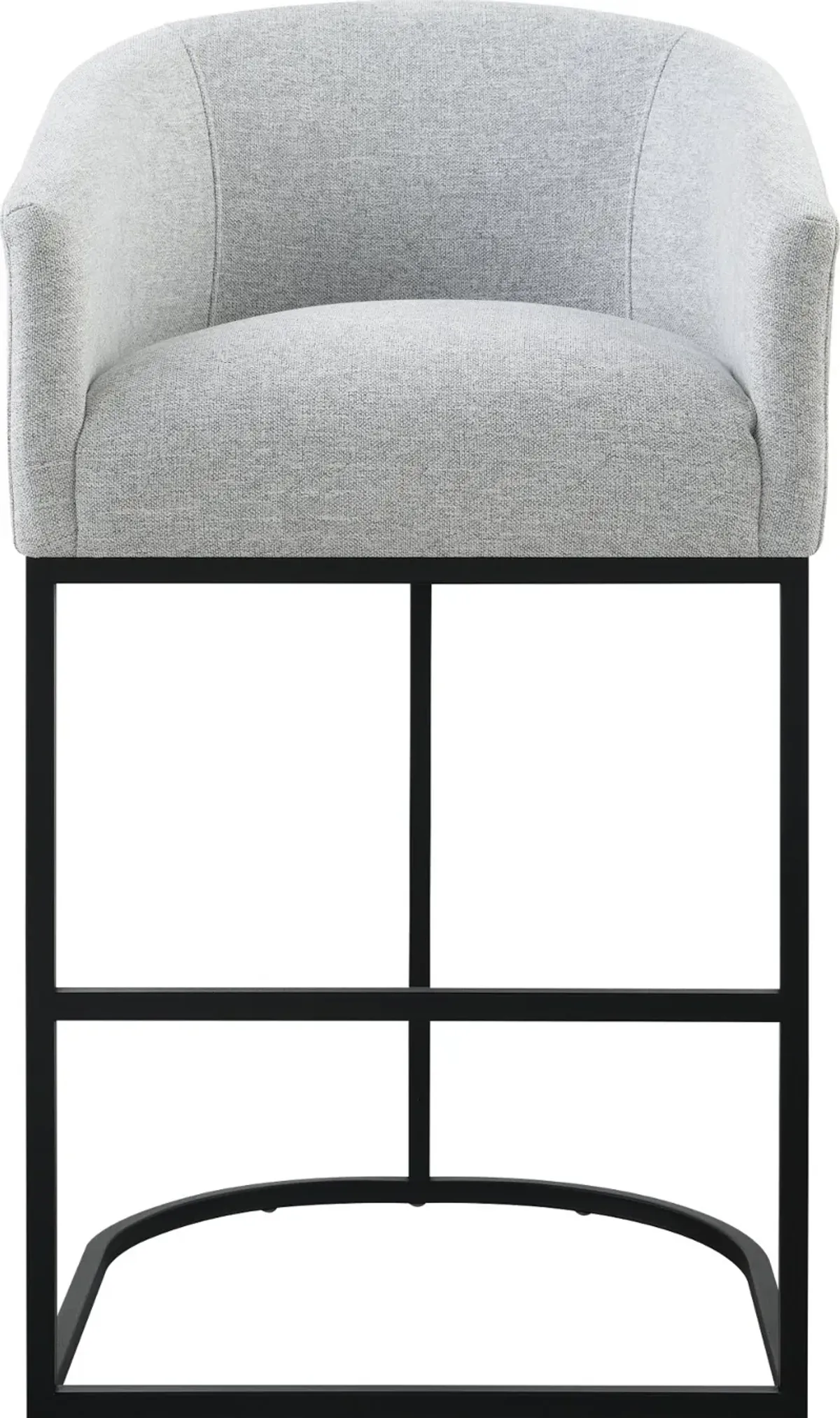Josephine Light Gray Upholstered Barstool