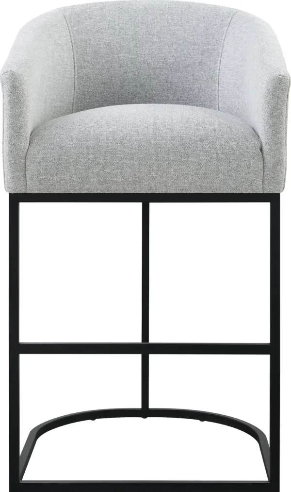 Josephine Light Gray Upholstered Barstool