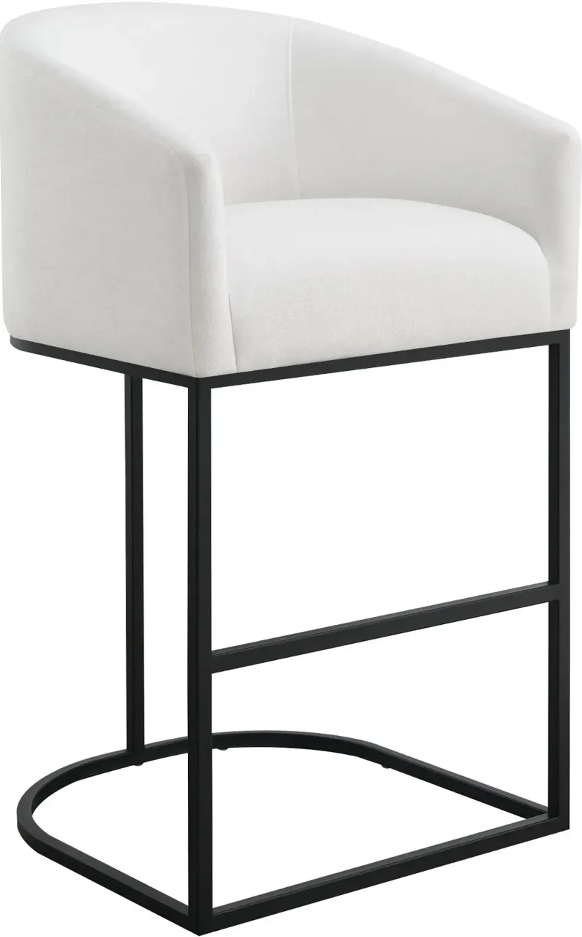 Josephine White Upholstered Barstool