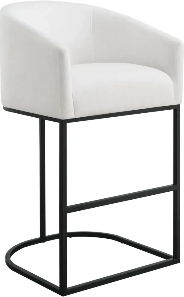 Josephine White Upholstered Barstool