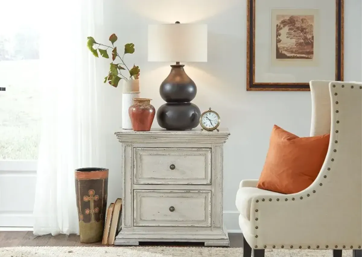 Big Valley White Nightstand