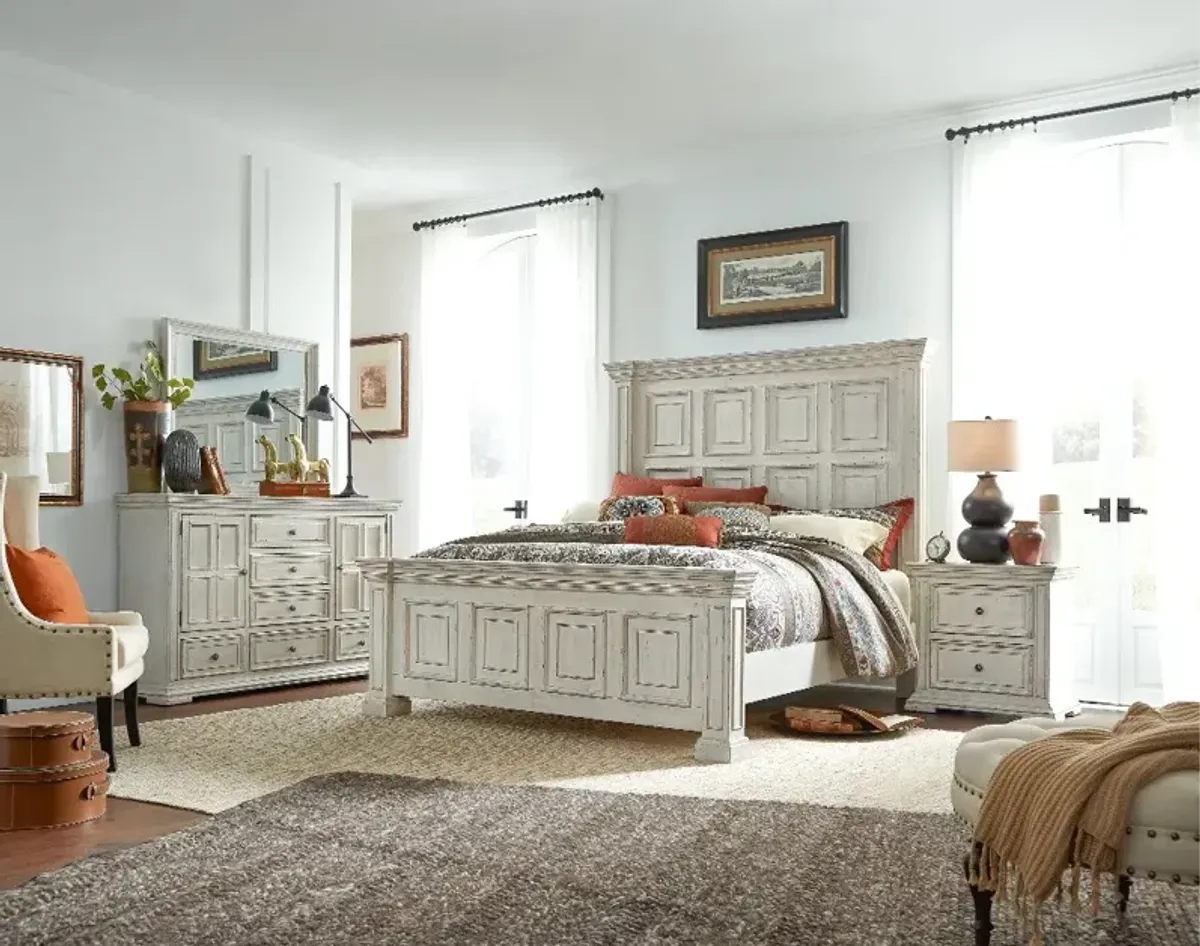 Big Valley White Queen Bed