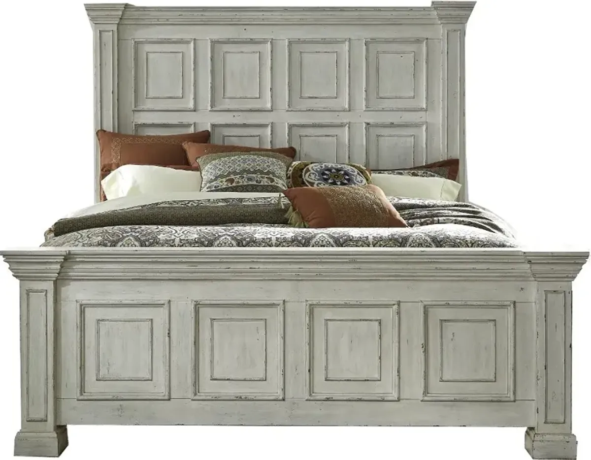 Big Valley White Queen Bed