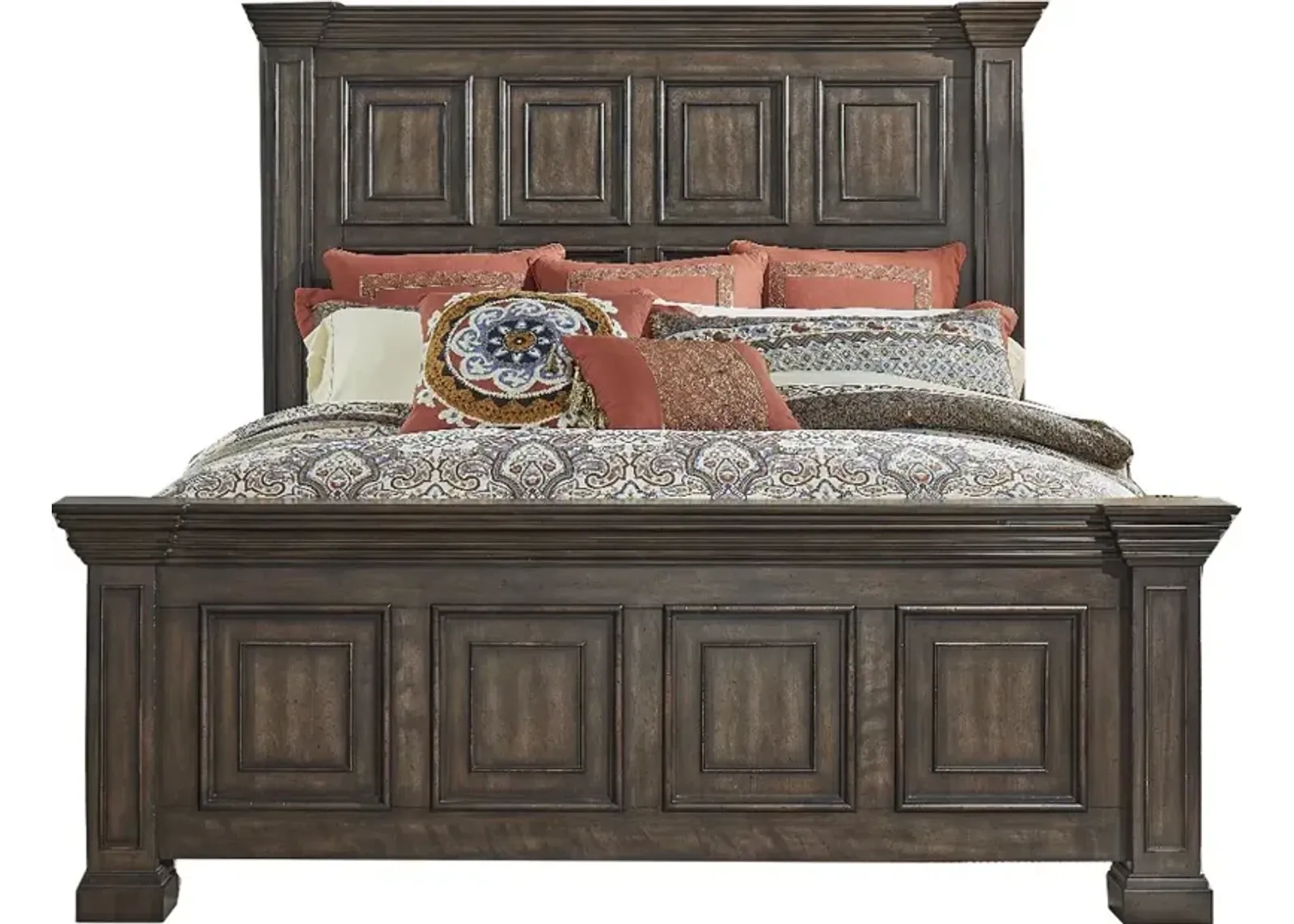 Big Valley Brown King Bed