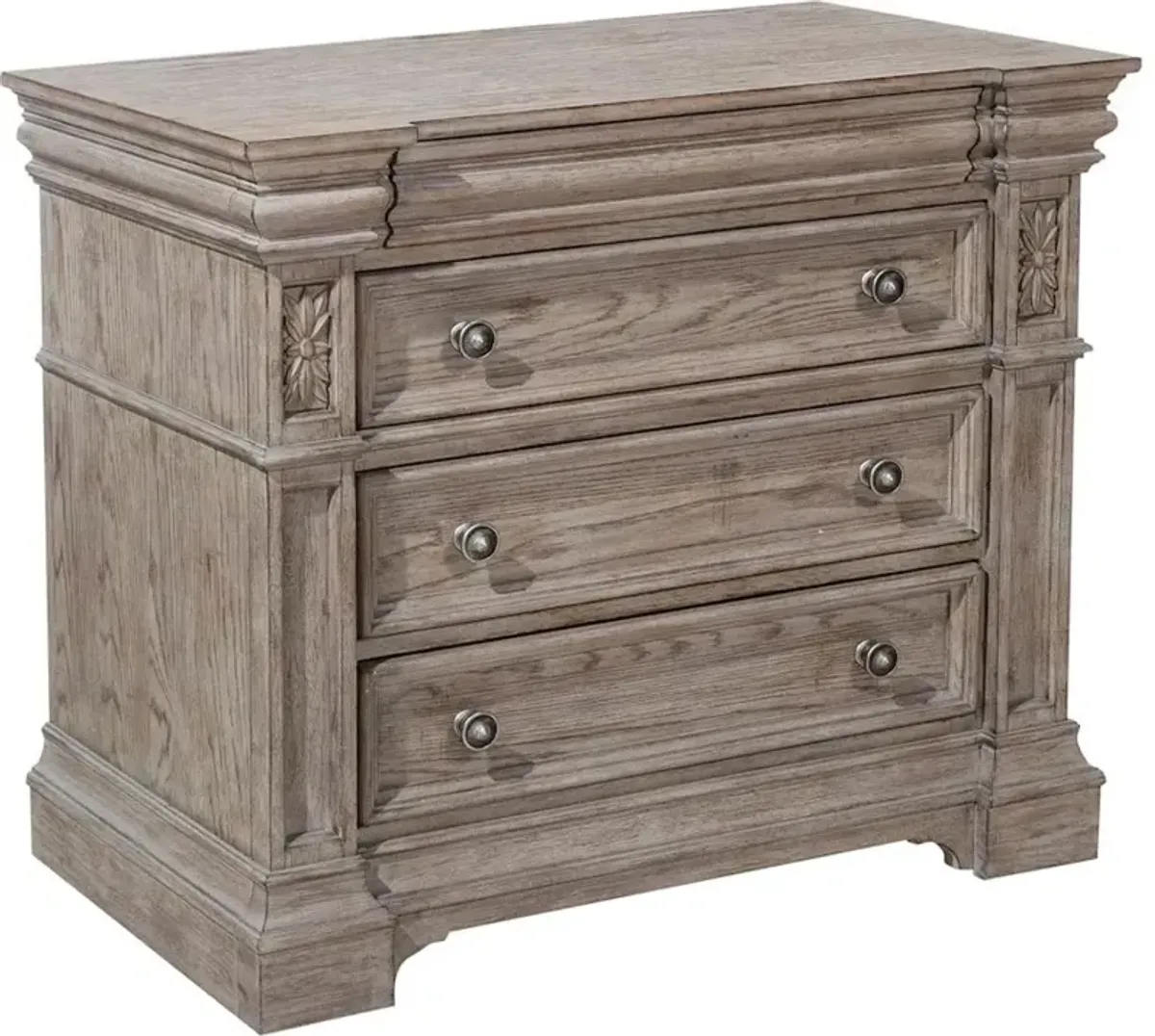 Kingsbury Gray 4-Drawer Bachelor's Chest