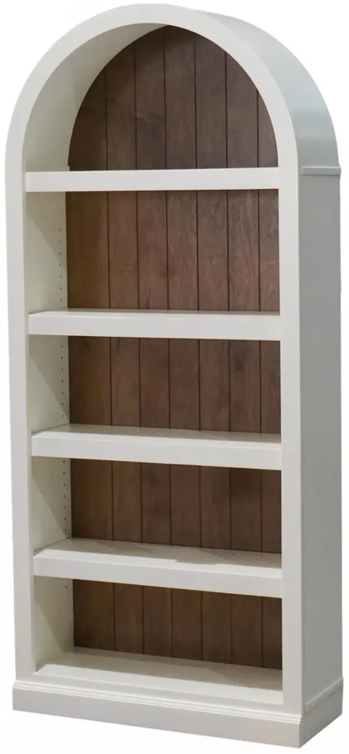 Artiste White 72" Arch Bookcase