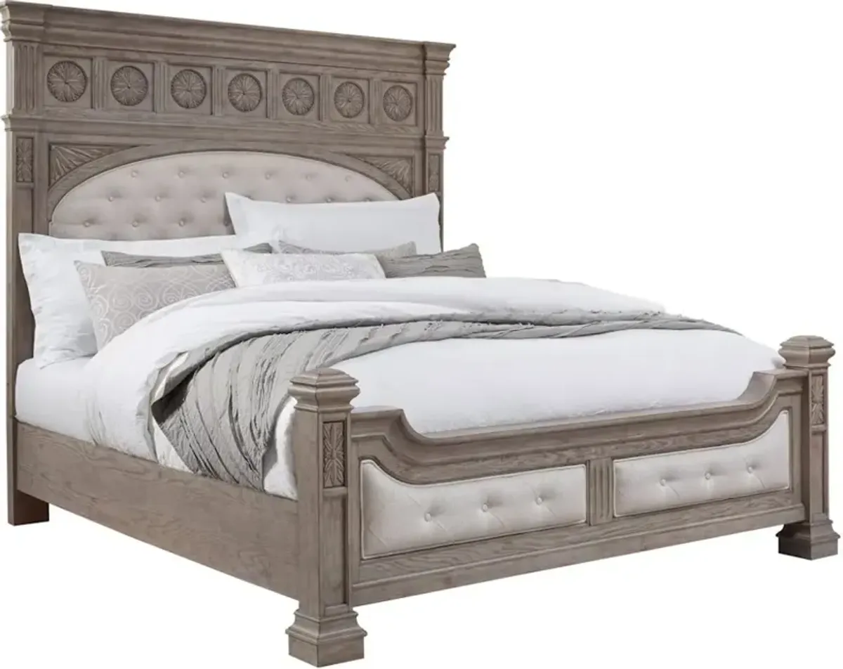 Kingsbury Gray King Bed