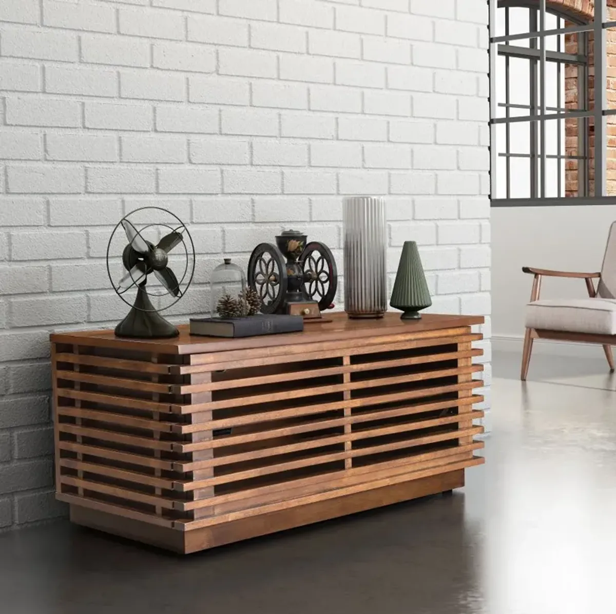 Arosio Brown TV Stand