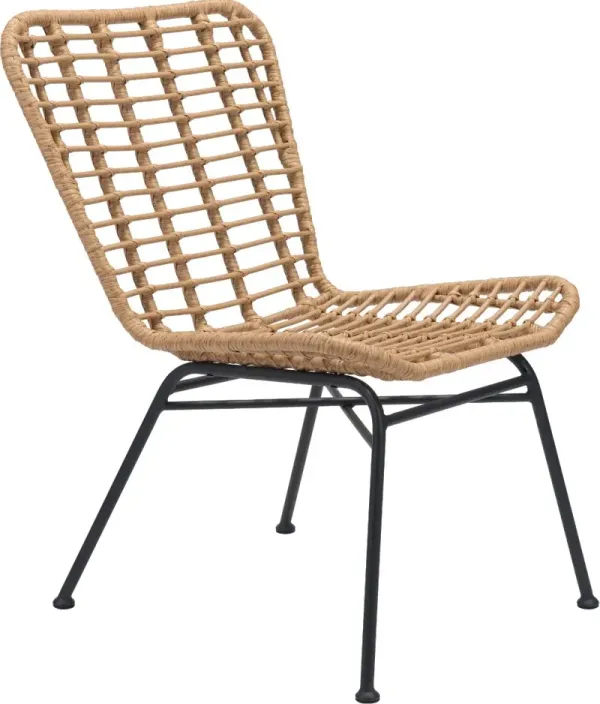 Lacco Natural Rattan Outdoor Dining Chair