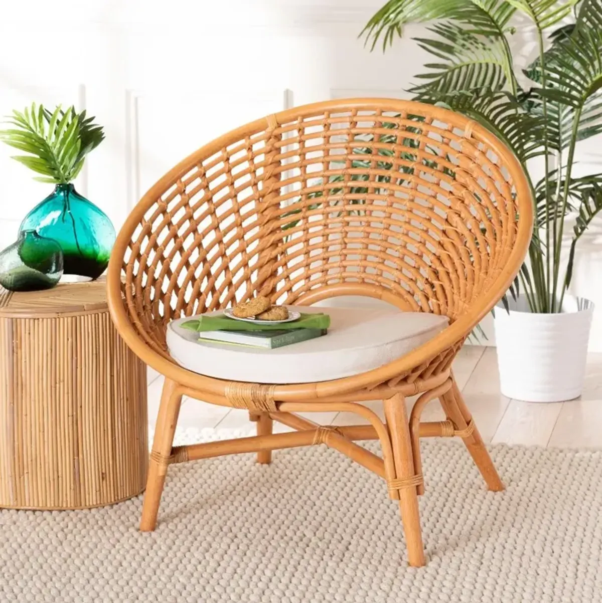 Aerin Natural Rattan Accent Chair