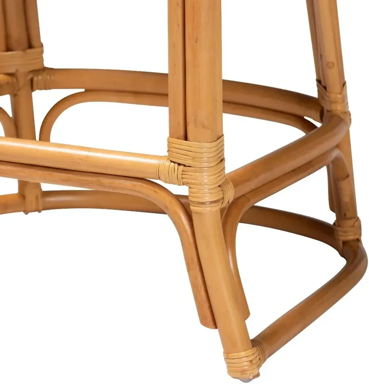Veneto Light Brown Rattan Bar Stool