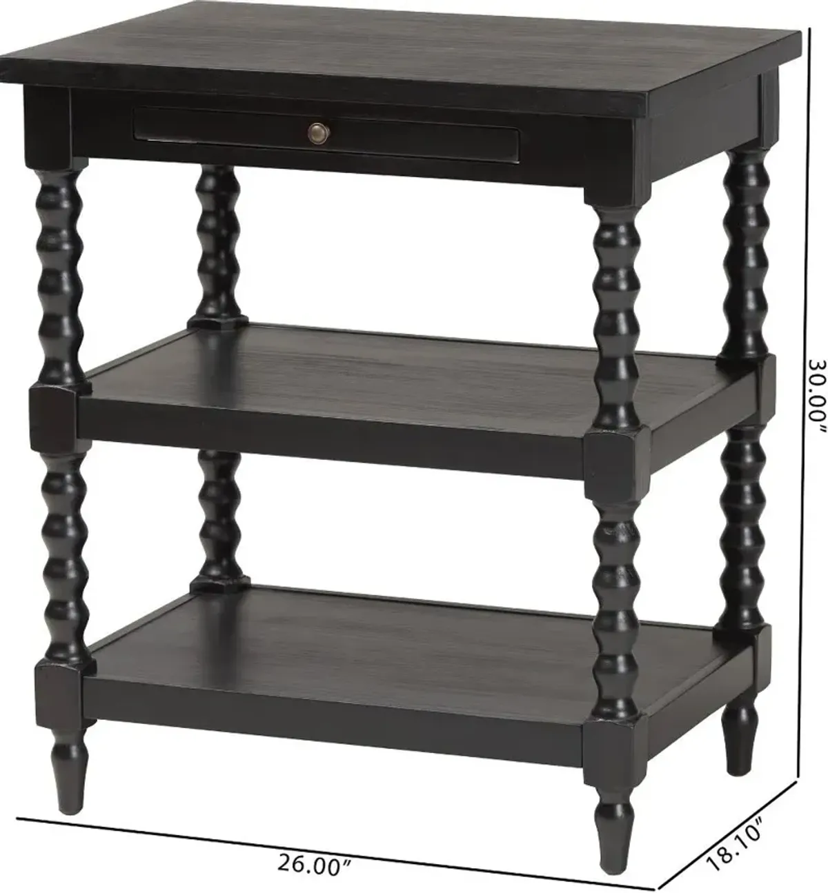 Imogene Black End Table