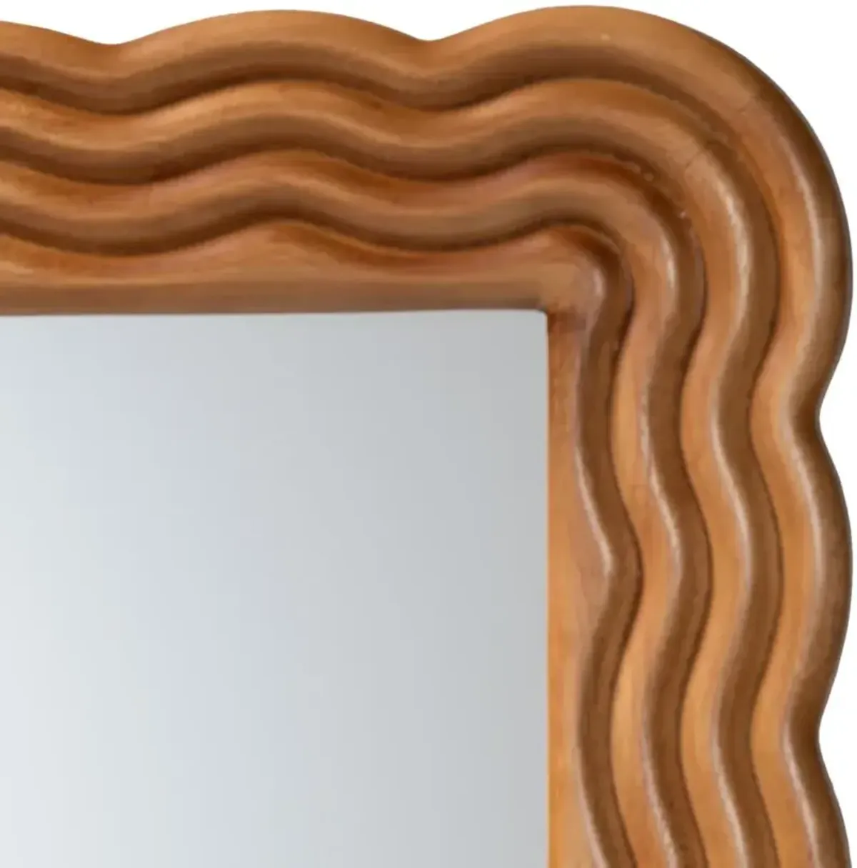 Acantha Walnut Scallop Accent Mirror