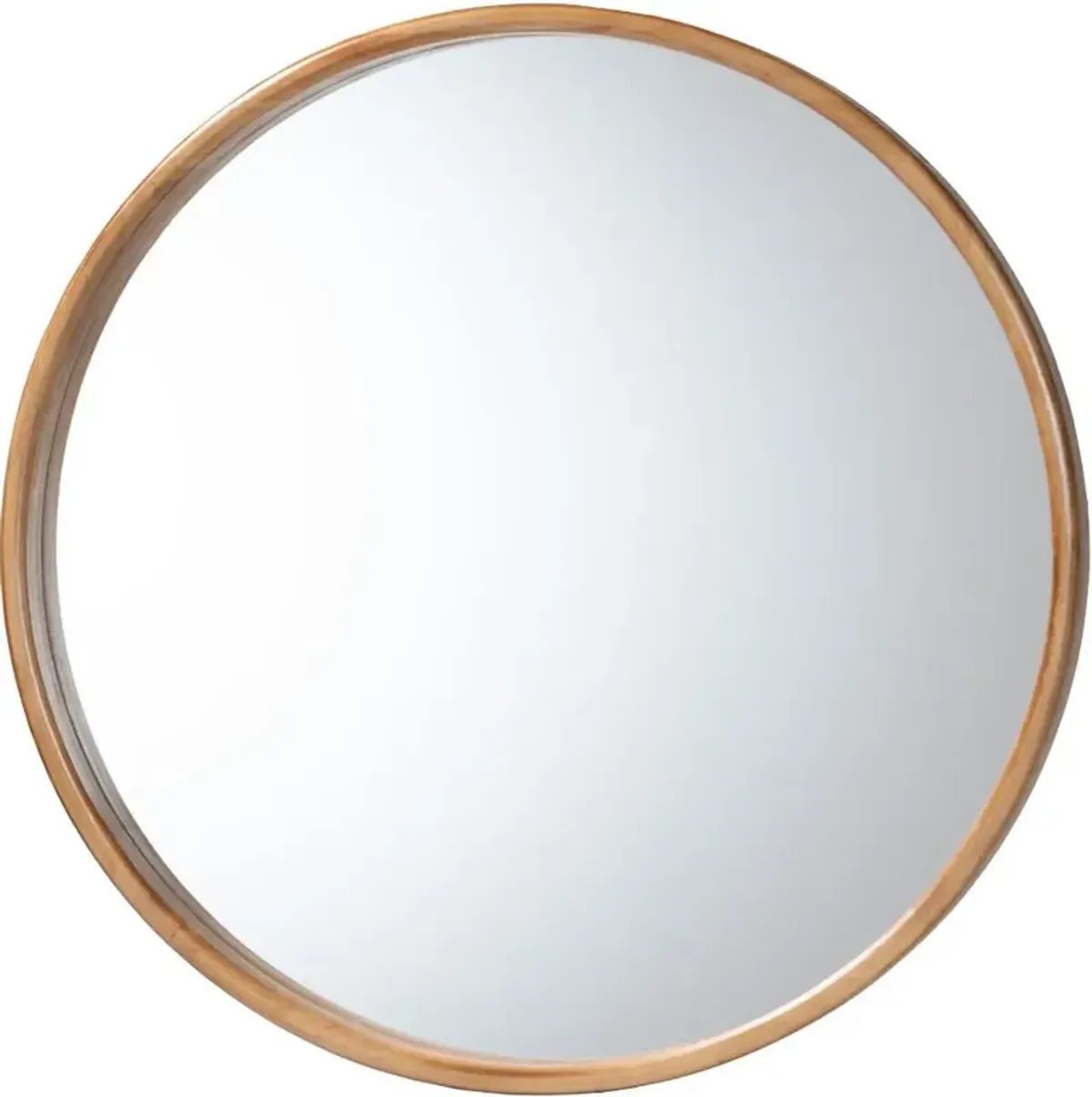 Tazara Natural Round Wall Mirror