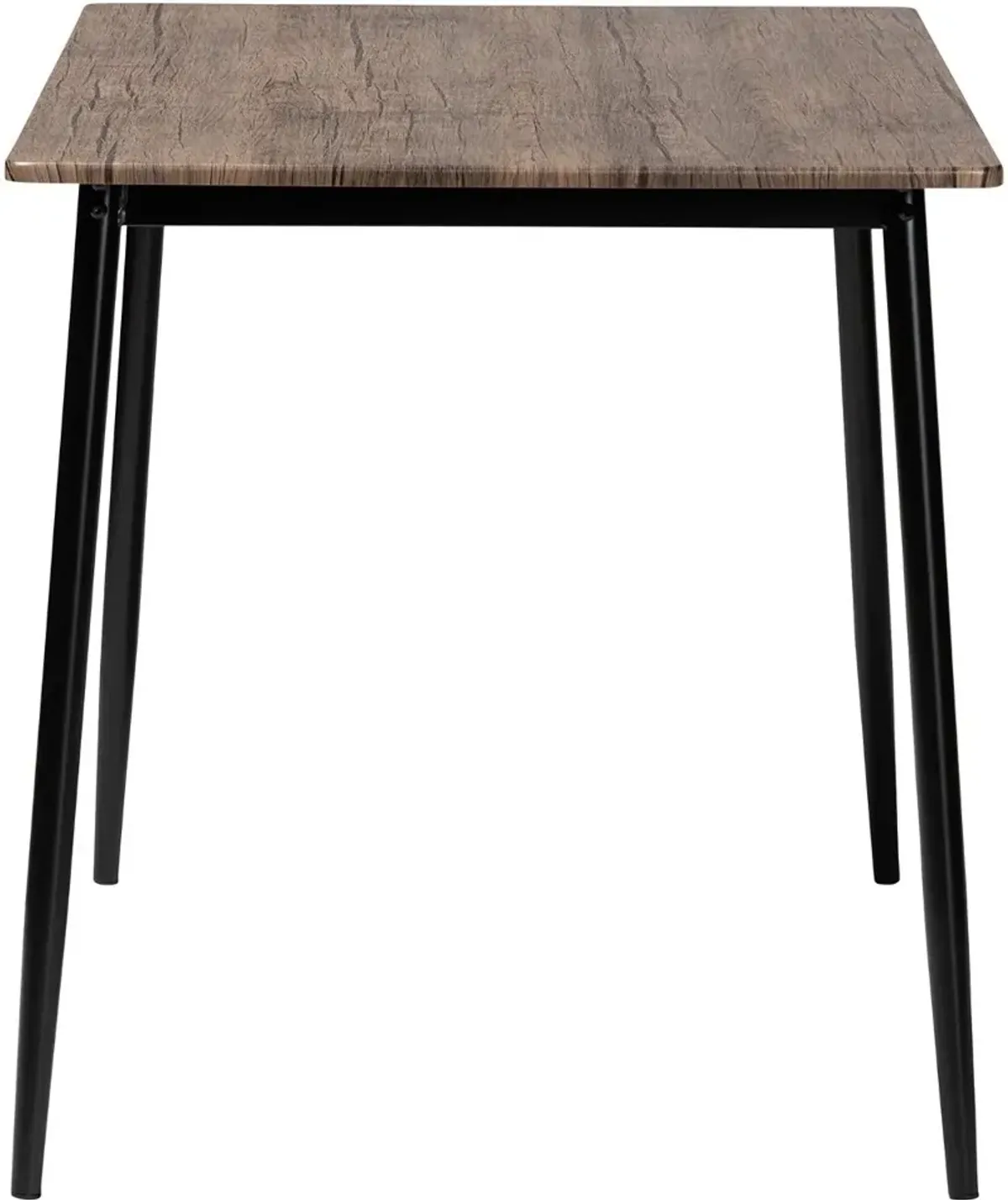 Dalair Industrial Wood and Metal Dining Table