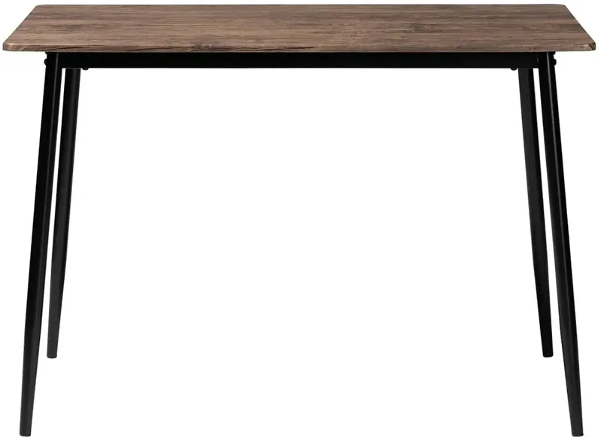 Dalair Industrial Wood and Metal Dining Table