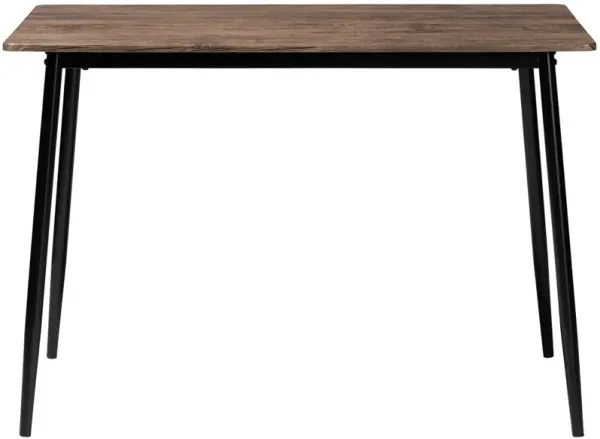 Dalair Industrial Wood and Metal Dining Table