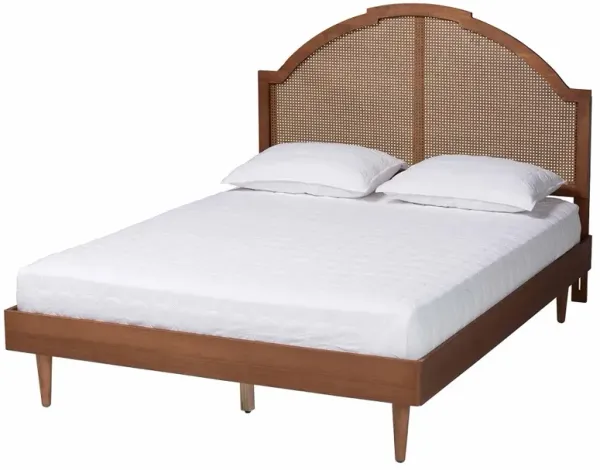 Mendel Brown Queen Platform Bed