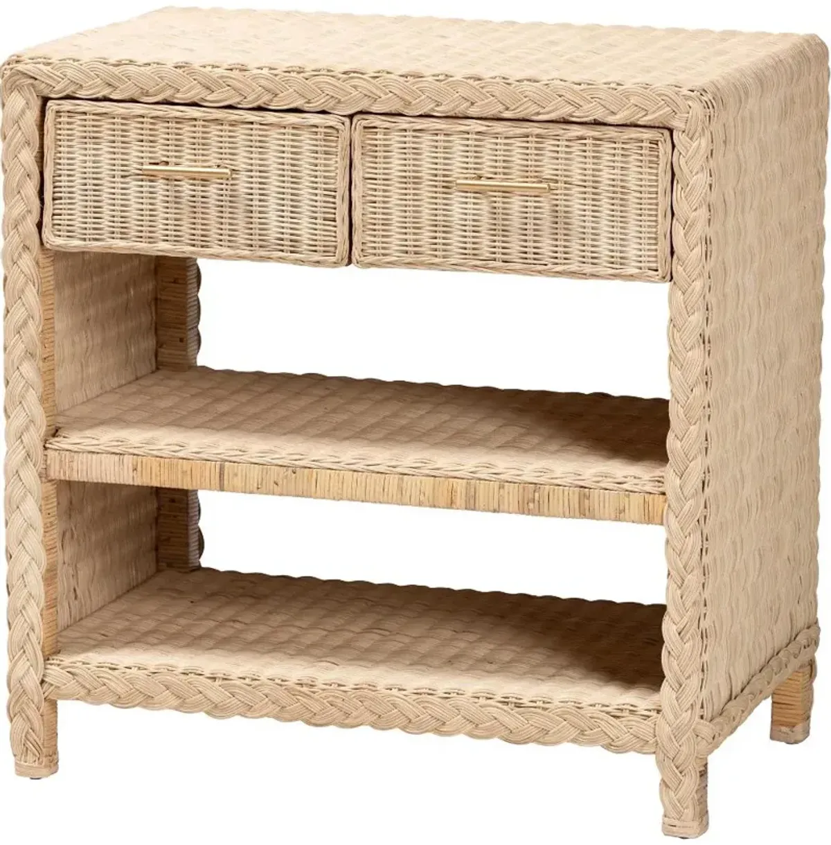 Lanica Light Brown Side Table
