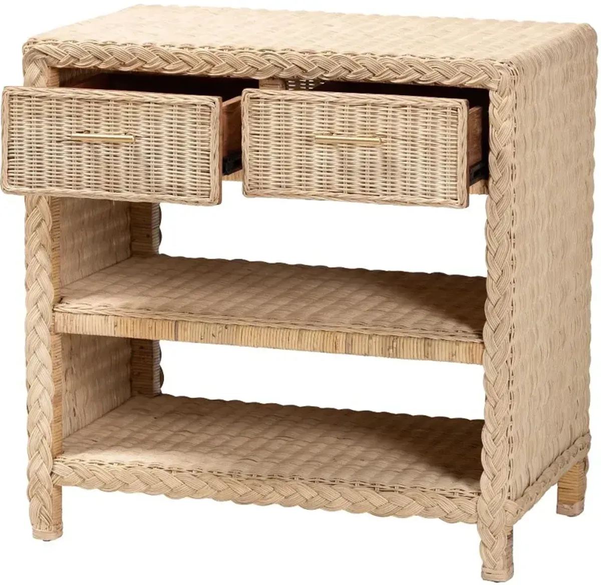 Lanica Light Brown Side Table